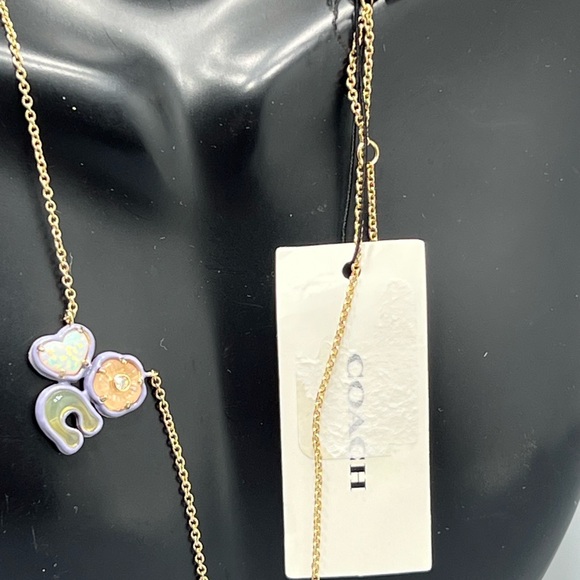 Coach Pendant Necklace Gold Tone - Picture 8 of 11